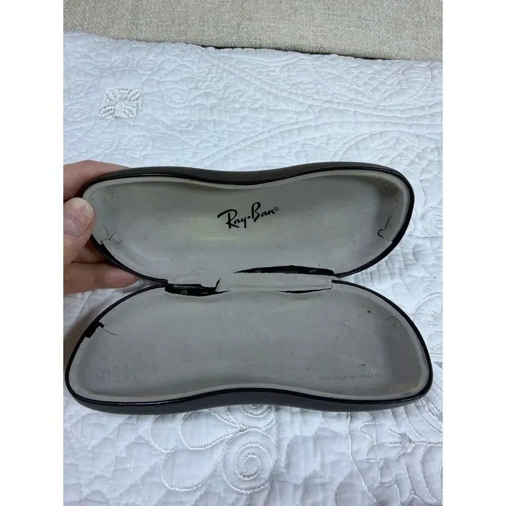 Ray-Ban Junior Kids Blue Square Rimmed Sunglasses w/ Case Youth Designer Shades